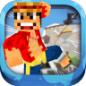 3D Manga and Anime One Piece Run Block Skins Running Games