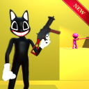Cartoon Cat Shooting 3D