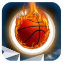 Casual shooting basketball