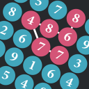 Connect to sum – Dots and numbers