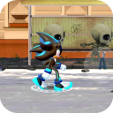 Dark Hedgehog Fight fast blue
