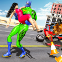 Flying Speed Robot Superhero Rescue Mission