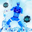 Grand Flying Ice Hero Superhero Rescue Game