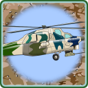Helicopter Flying Desert