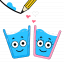 Love Glass : Draw a Line for a happy water glass