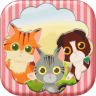 Monster Cats Heroes and Kittens Matching Color Puzzle Brain Train Games
