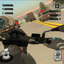 Moto Rider in Heavy Traffic