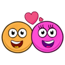 Orange ball and Pink ball