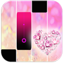 Pink Heart Diamond Magic Piano
