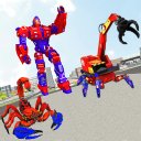 Spider Scorpion Robot Game: Excavator Transform 3D