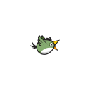 green bird