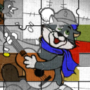 ❤ Jigsaw puzzle: Knitted cartoon
